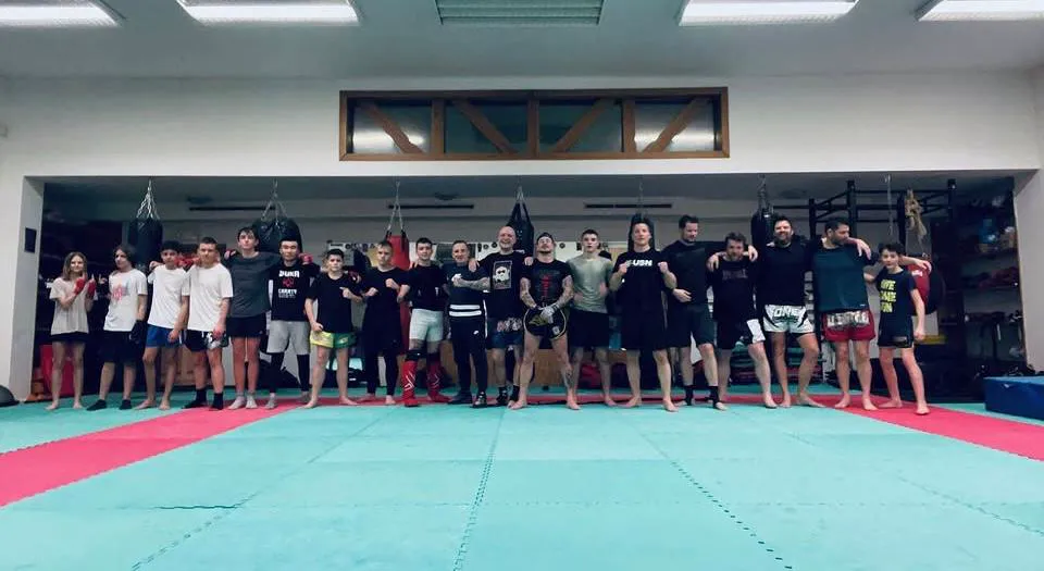 Trénink thajského boxu - lapy